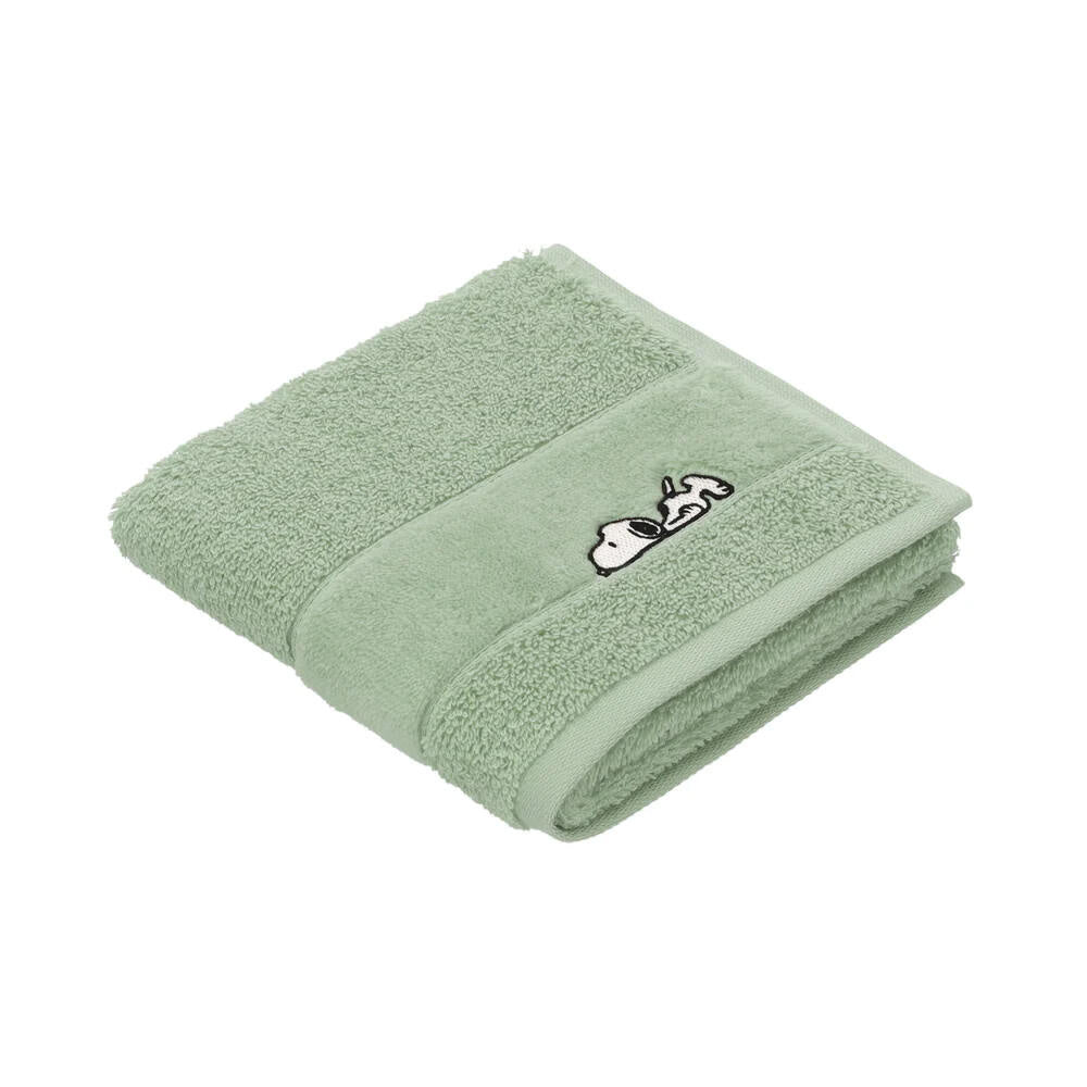 Gästetücher SLEEPY SNOOPY 2er-Set - 5285-eucalyptus - Grün