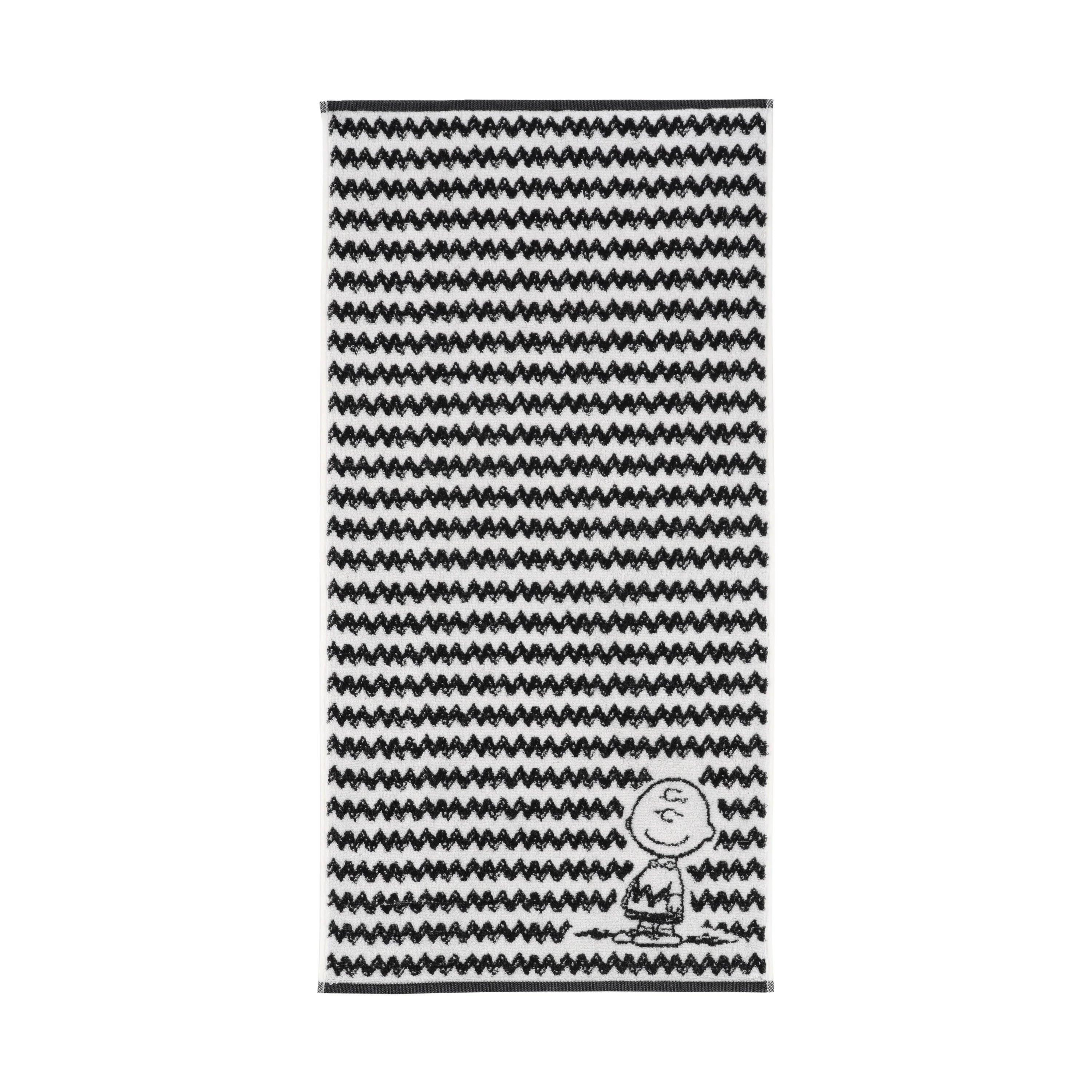Handtuch CHARLIE BROWN - 0004-schwarz - Schwarz