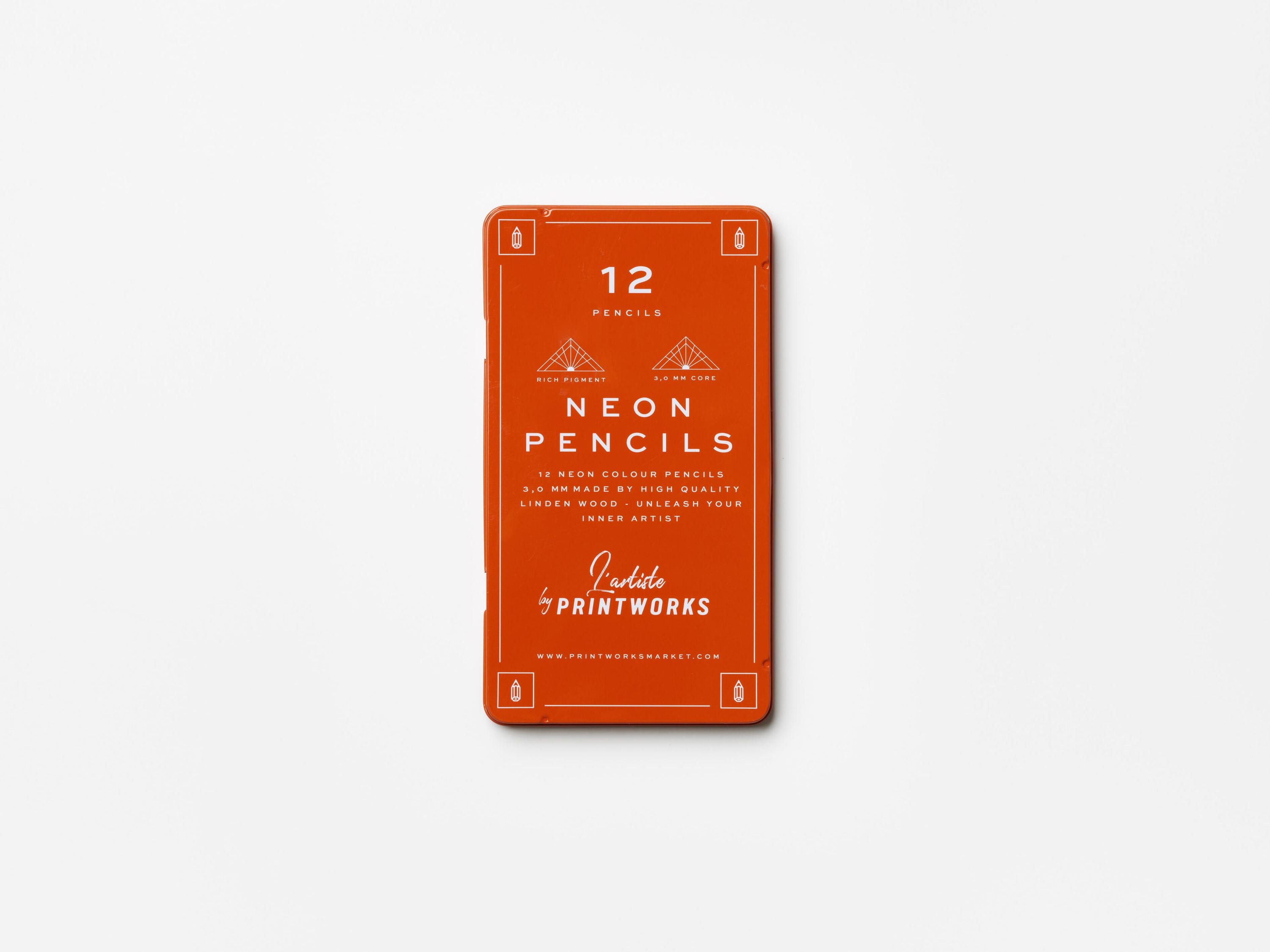 Buntstifte NEON - Orange - Mehrfarbig