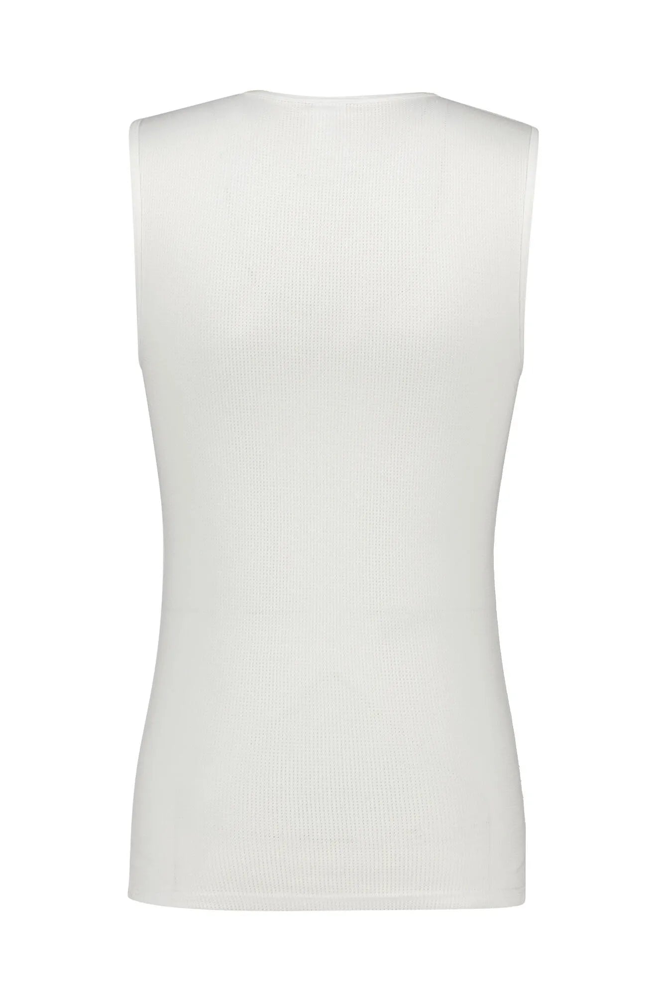 Cotton Air Tank Top, weiss