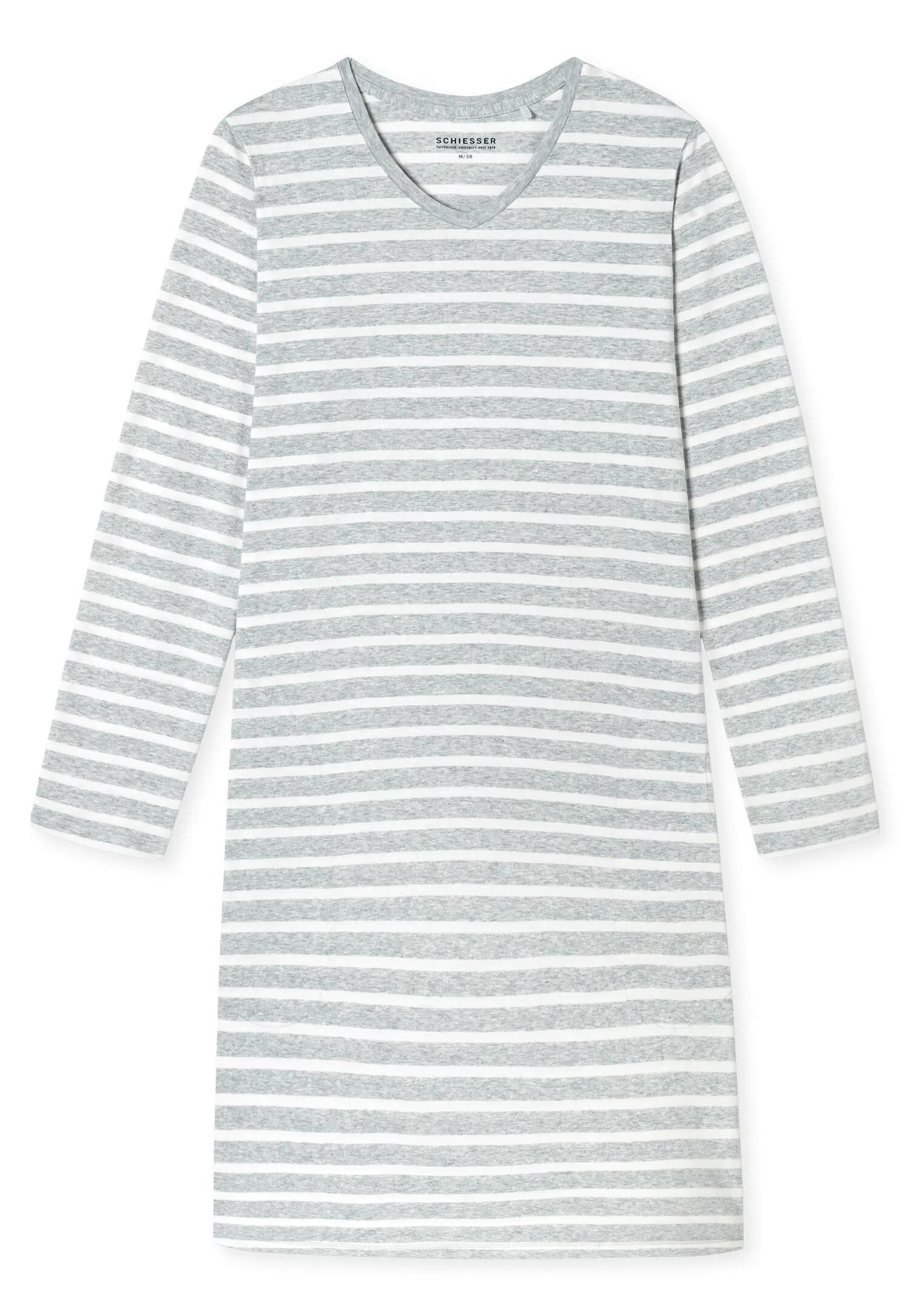 Langes gestreiftes Schlafshirt