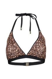Triangel-Bikini-Top in Leoprint
