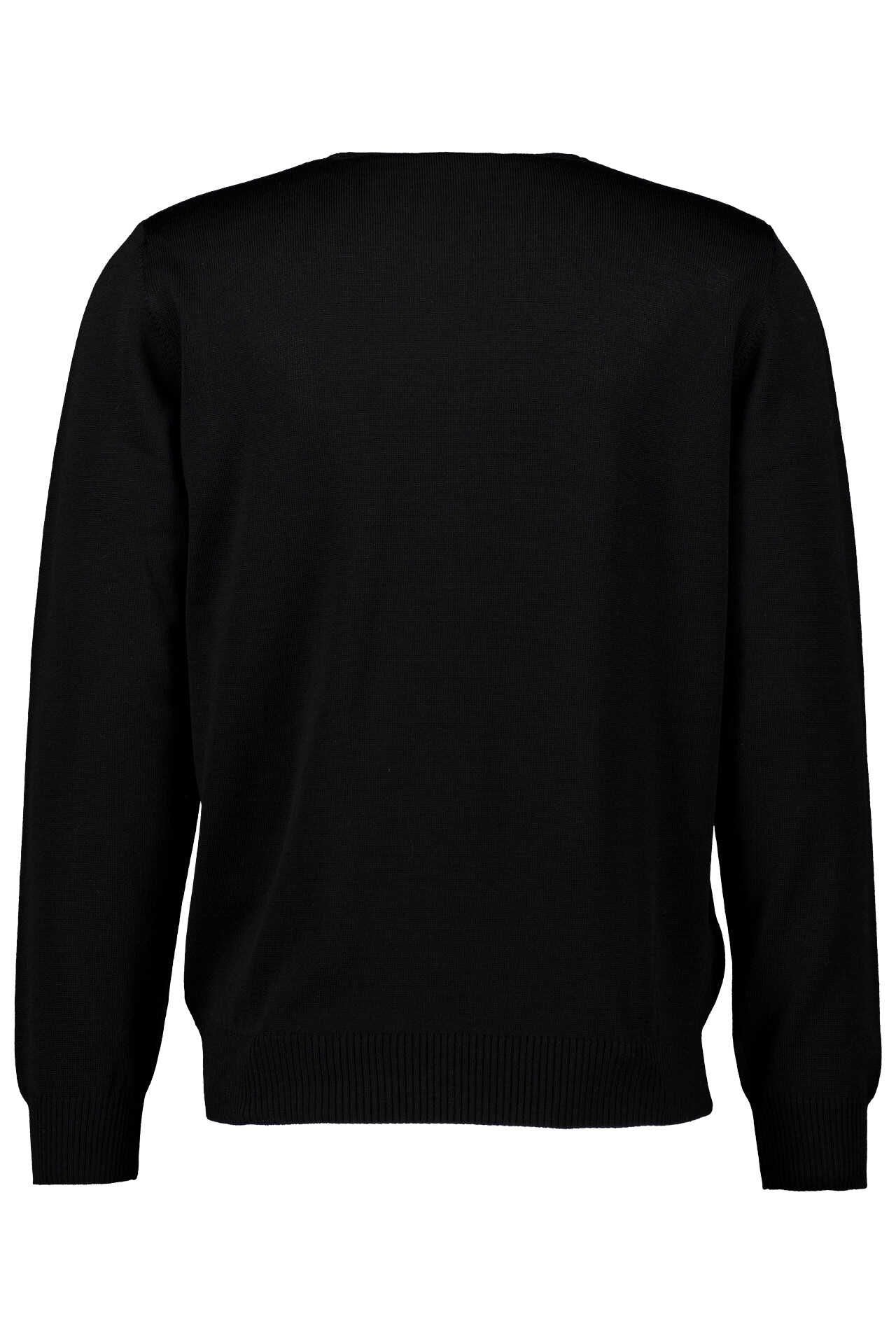 PULLOVER RUNDHALS 1/1 ARM, BLACK
