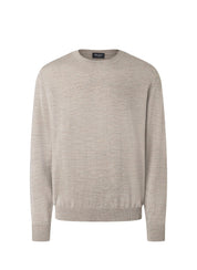 Pullover Rundhals 1/1 Arm, Iced Latte
