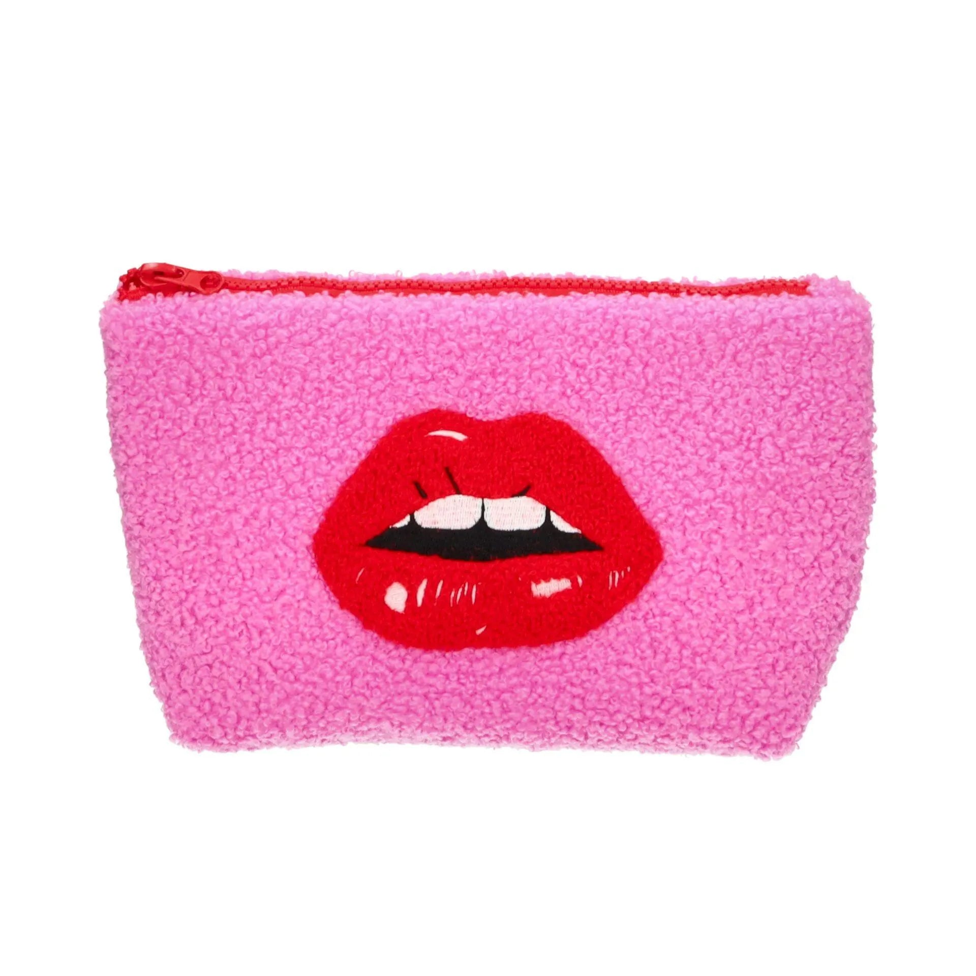 Kosmetiktasche LIPPEN aus Teddy
