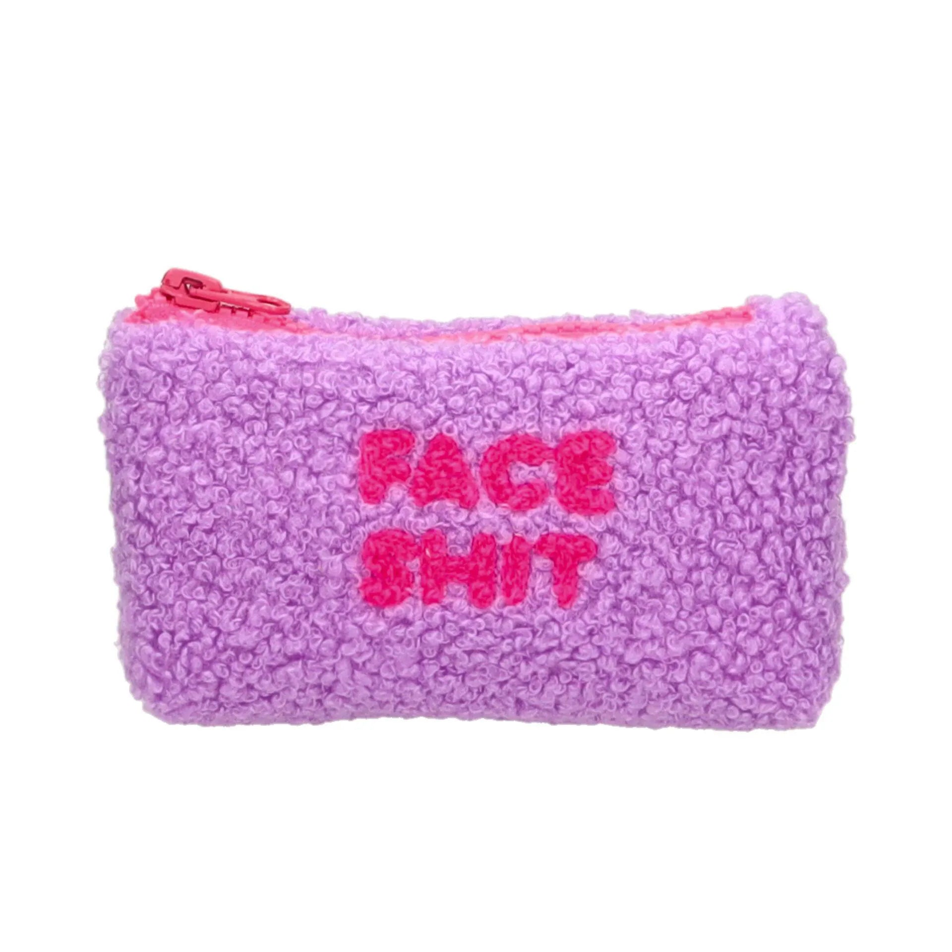 Kosmetiktasche FACE SHIT aus Teddy