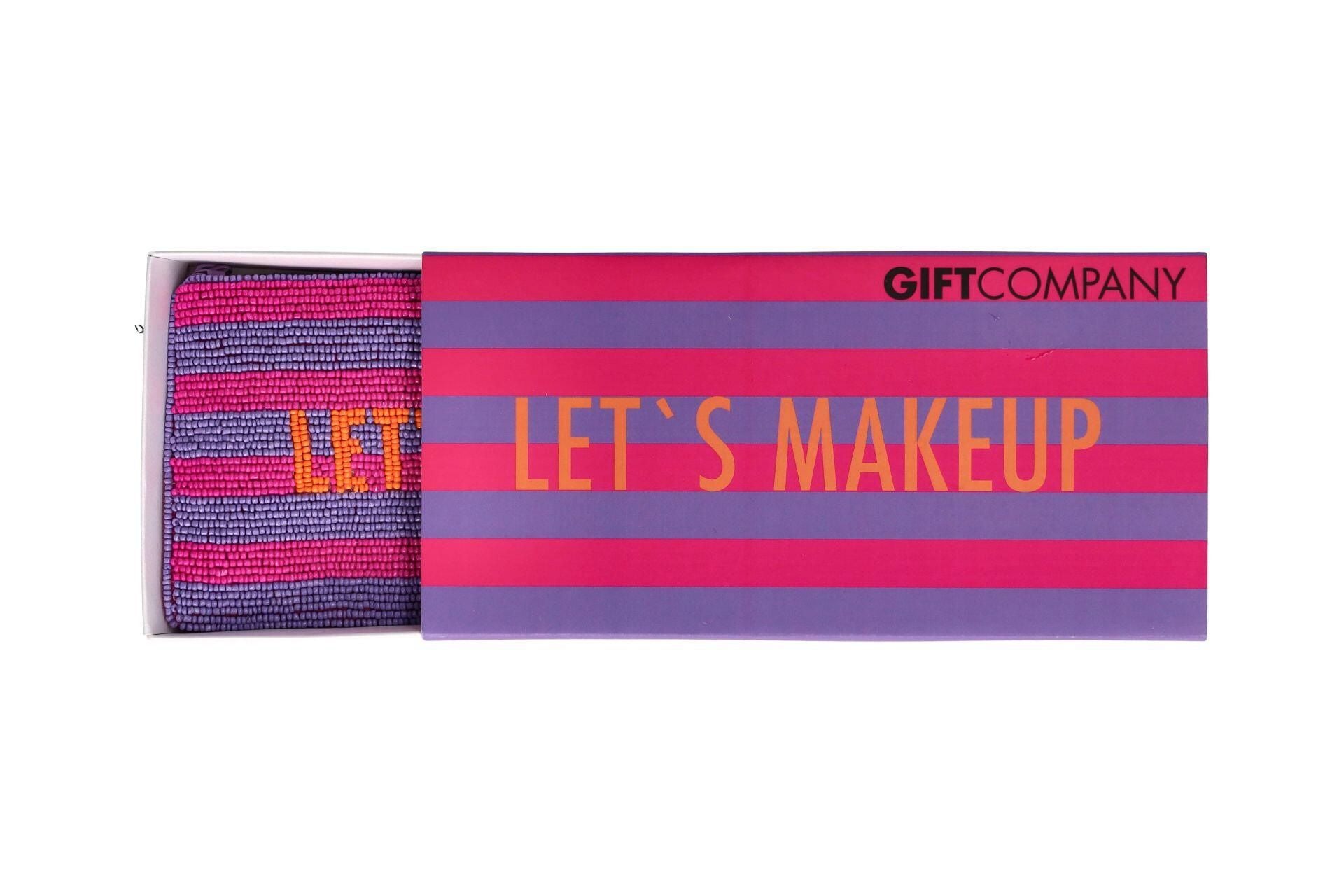 Kosmetiktasche mit Perlen LET'S MAKEUP
