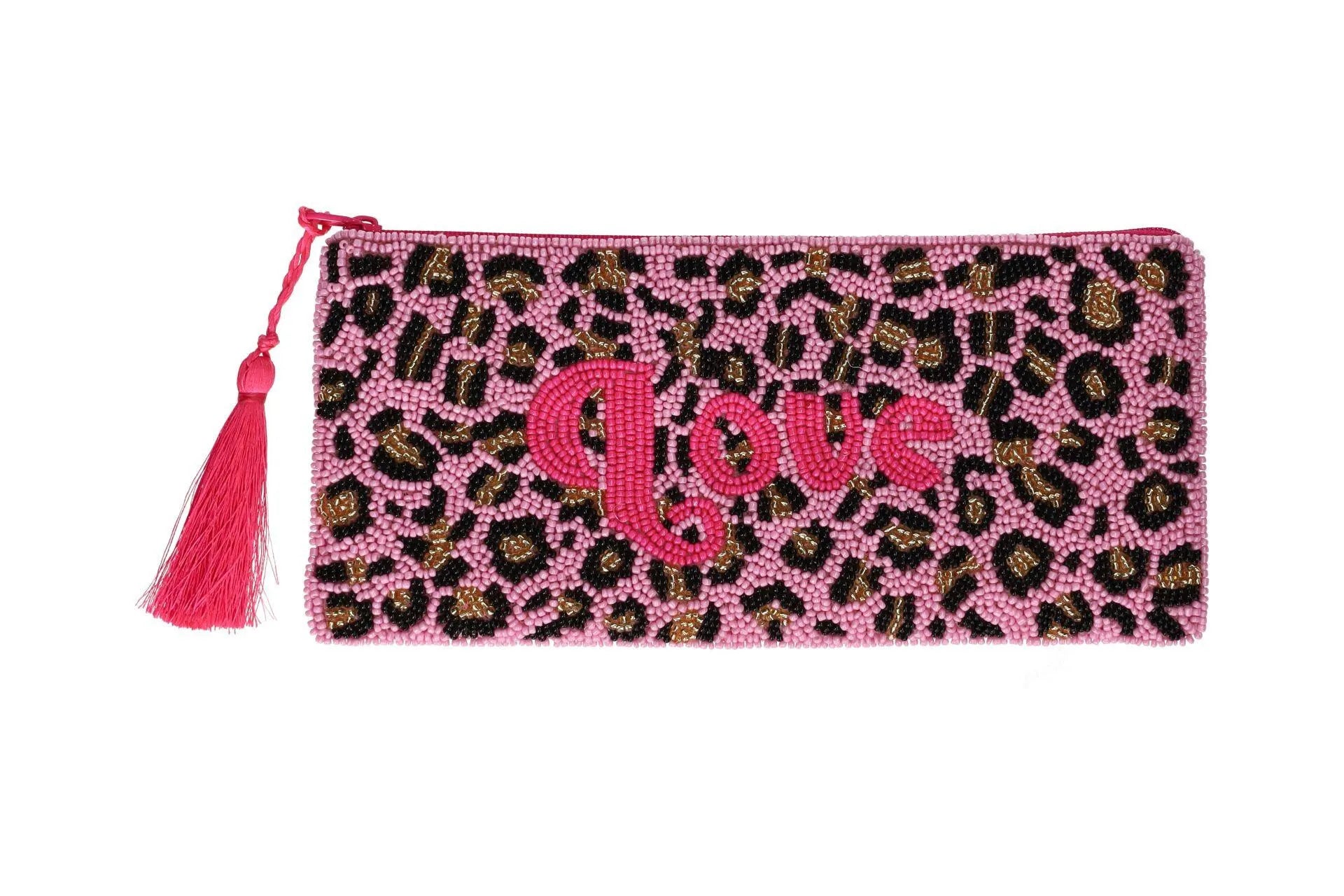 Kosmetiktasche mit Perlen LOVE