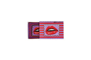 Kosmetiktasche mit Perlen LIPS