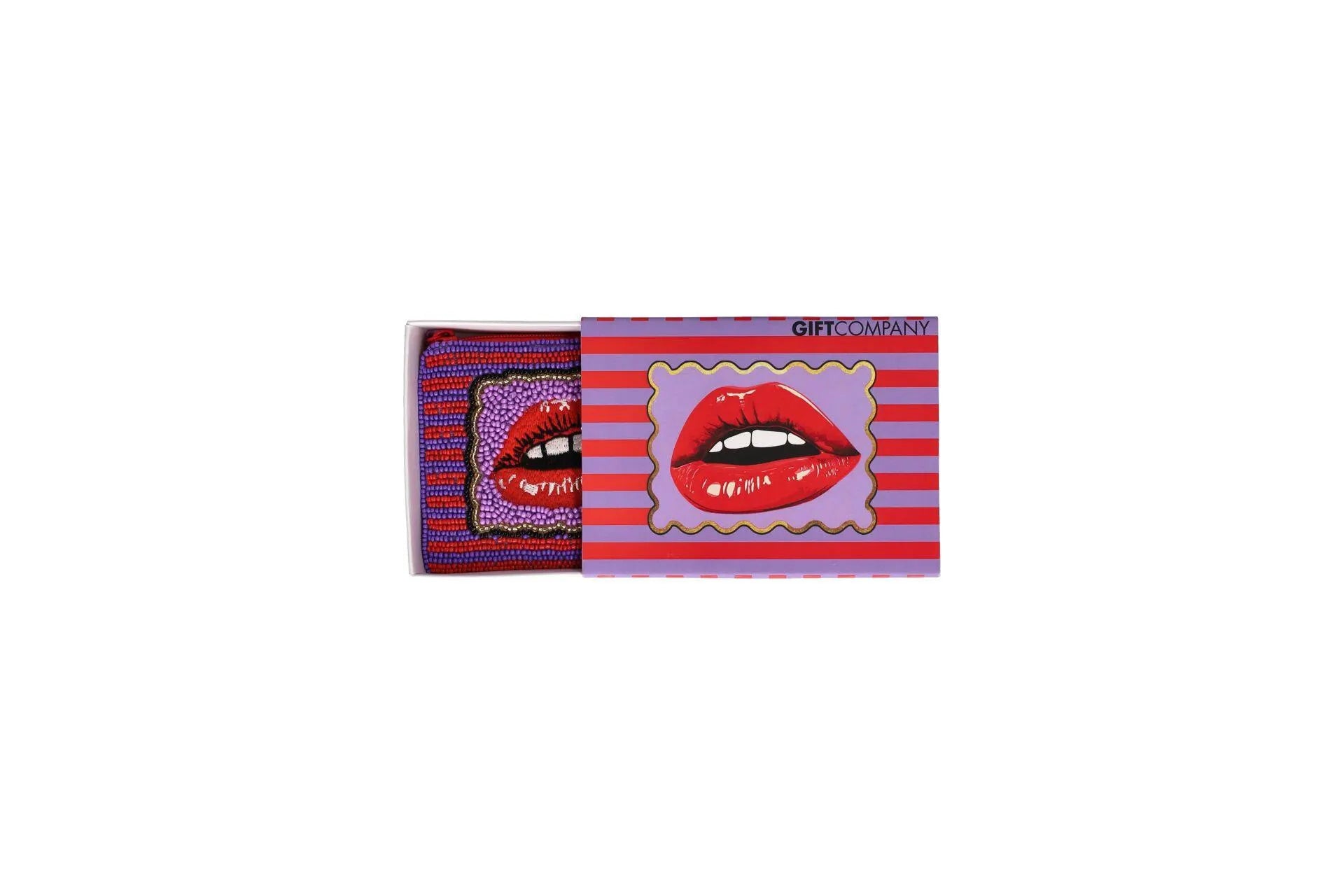 Kosmetiktasche mit Perlen LIPS
