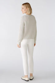 Strickjacke aus Baumwollmischung