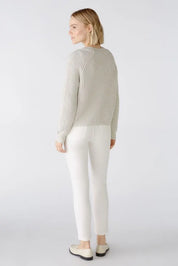 Strickjacke aus Baumwollmischung