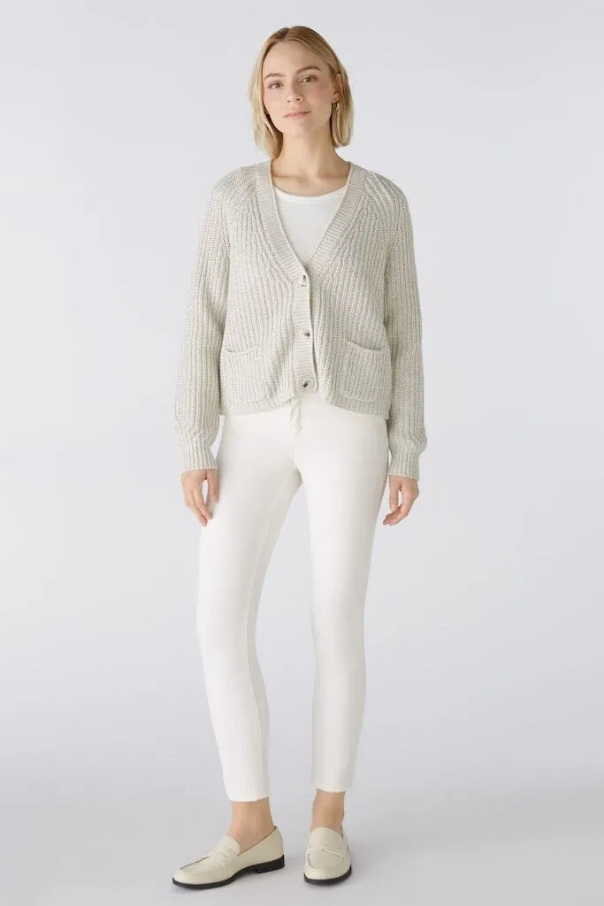 Strickjacke aus Baumwollmischung