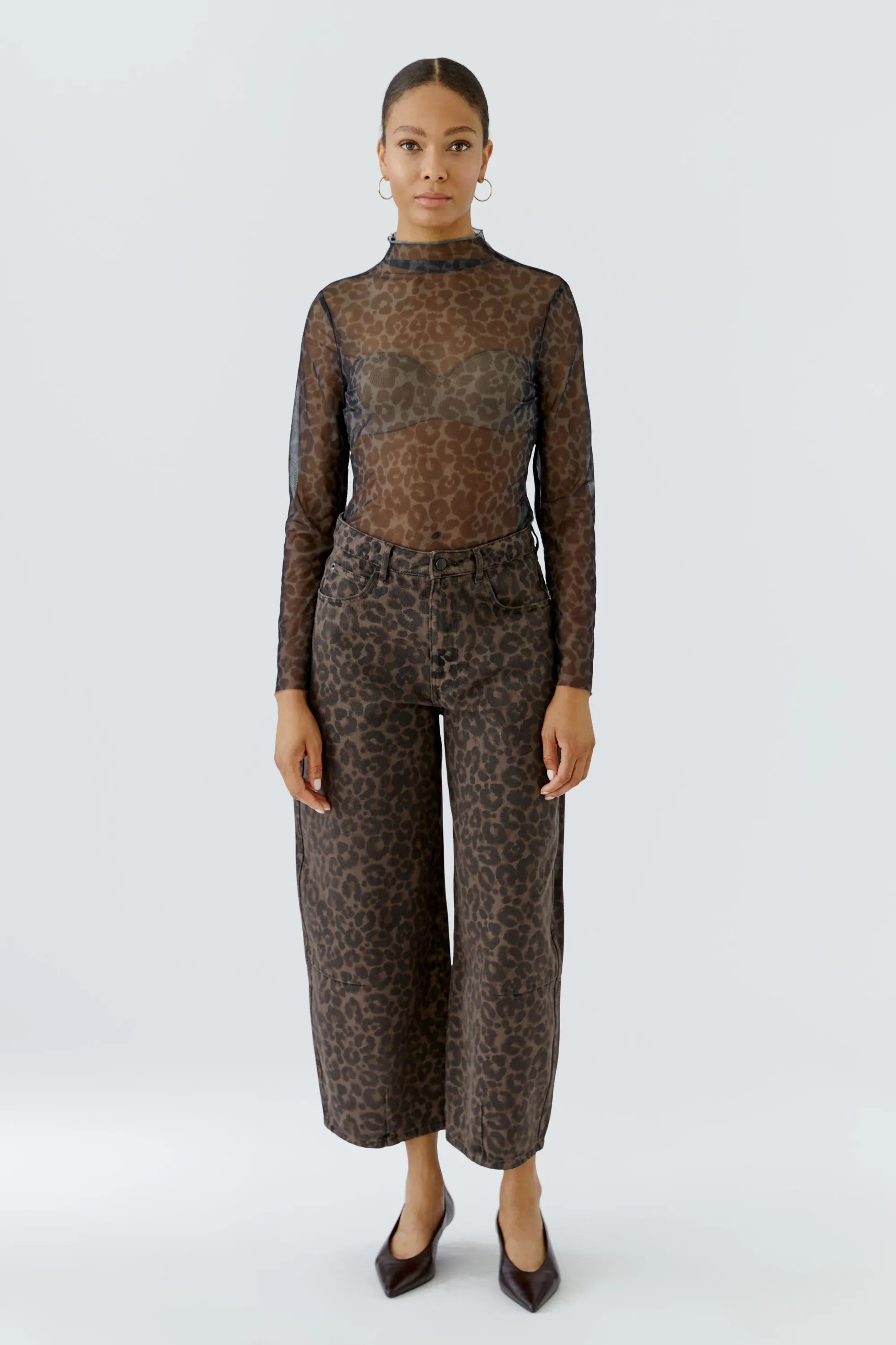 Langarmshirt aus feinem Mesh