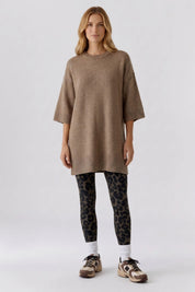 Strickpullover LONG aus Wollmix