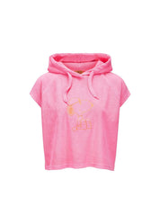 Frottee-Strandhoodie mit Snoopy-Stickerei