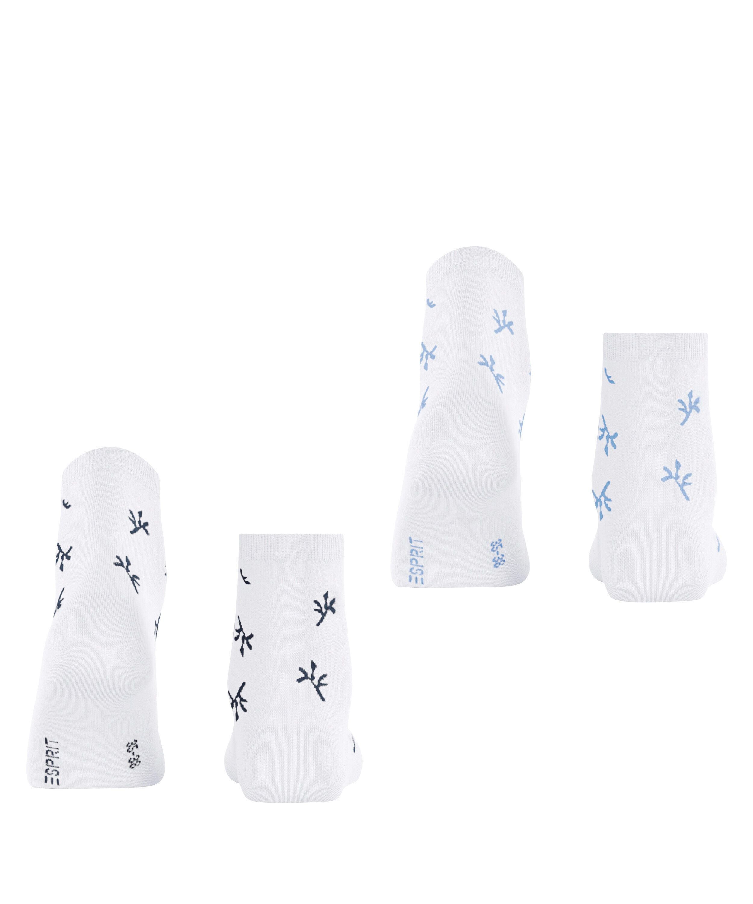 2er-Pack Socken mit Blumenmuster