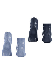 2er-Pack Socken mit Blumenmuster
