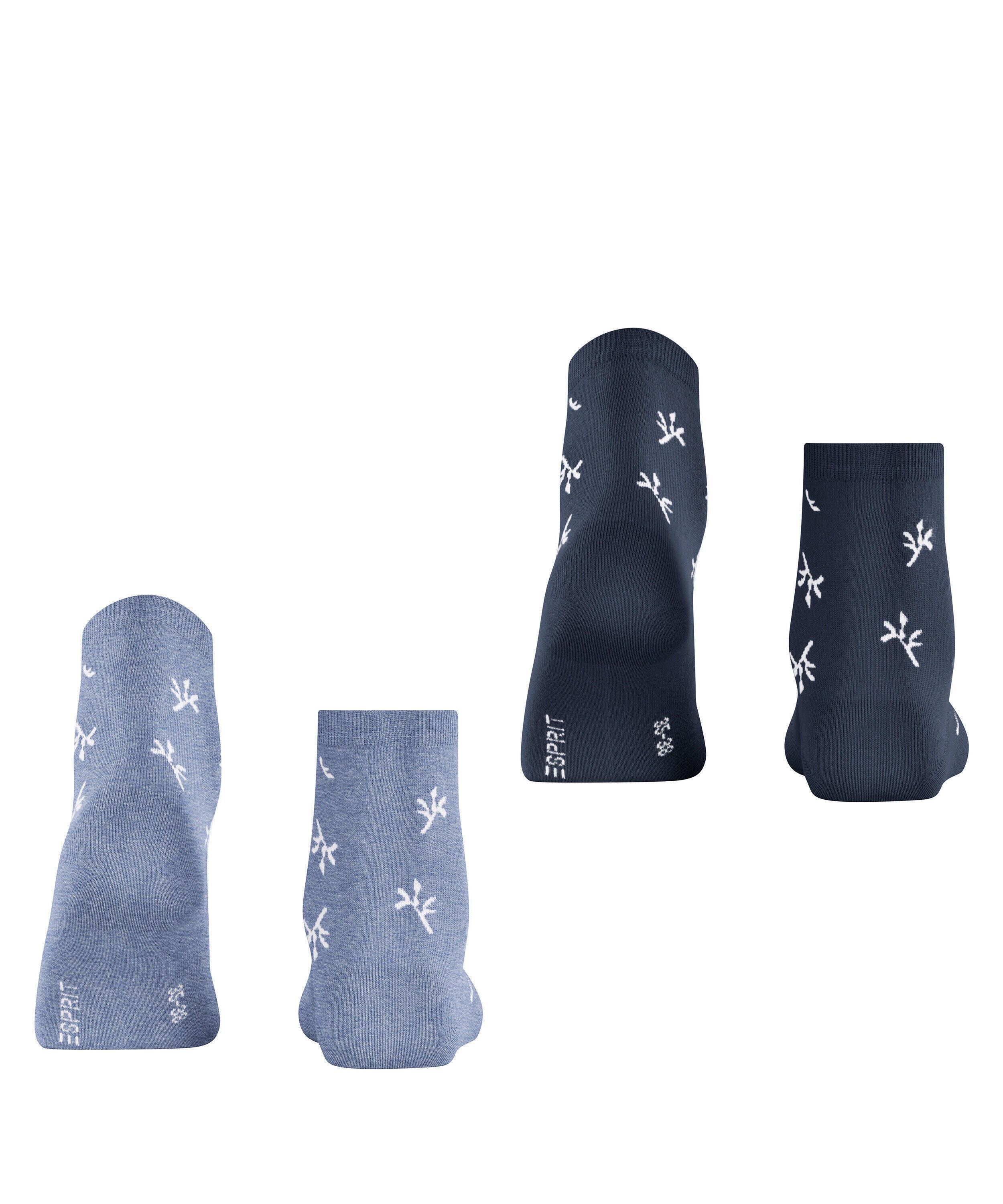 2er-Pack Socken mit Blumenmuster