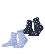 2er-Pack Socken mit Blumenmuster
