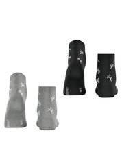 2er-Pack Socken mit Blumenmuster