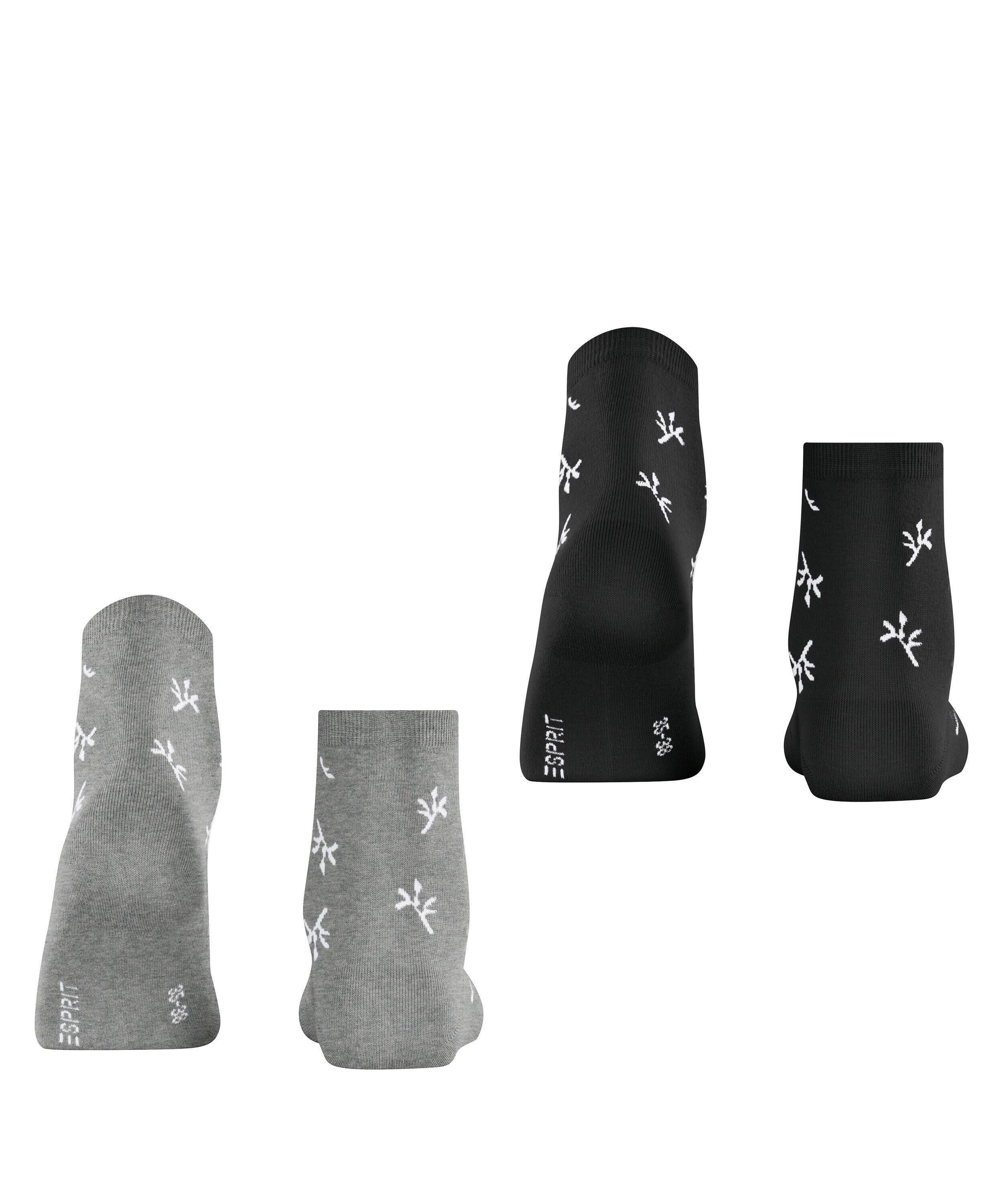 2er-Pack Socken mit Blumenmuster
