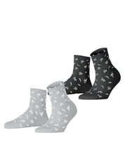 2er-Pack Socken mit Blumenmuster