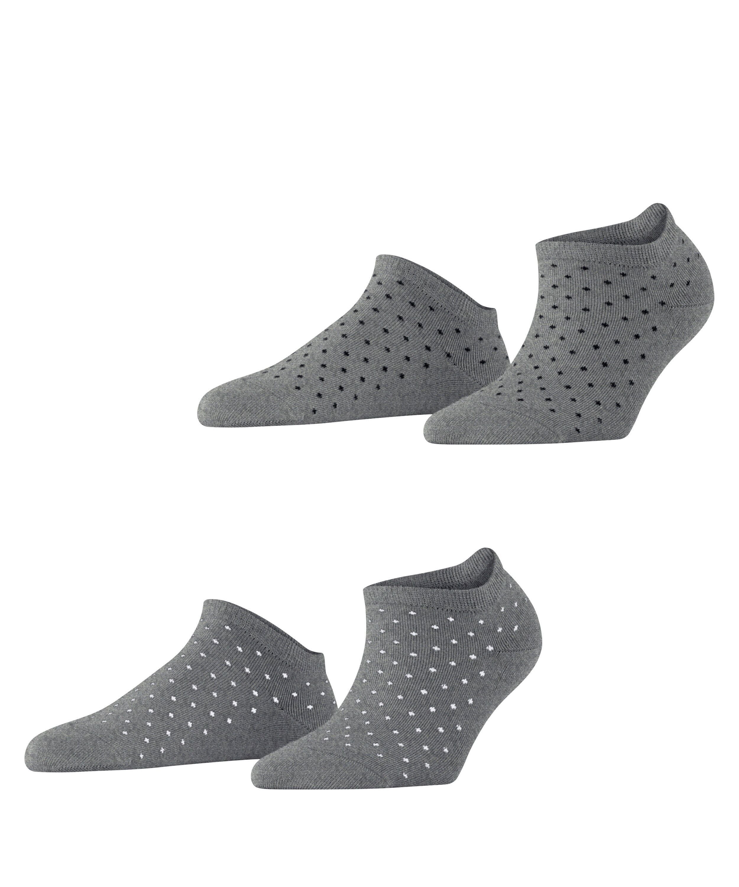 2er-Pack Gepunktete Sneakersocken