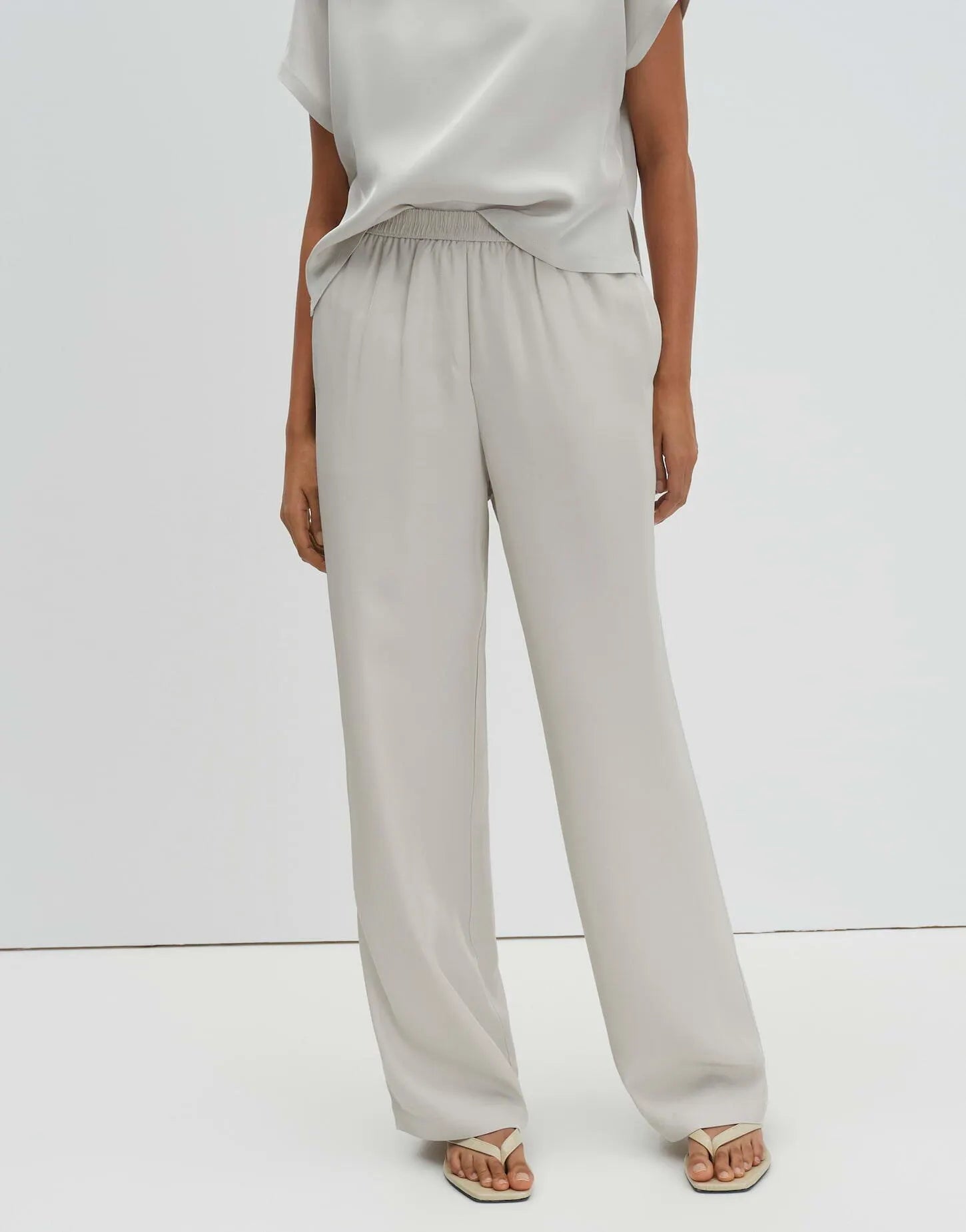 Bundfaltenhose CEVIL FLOW Wide Leg