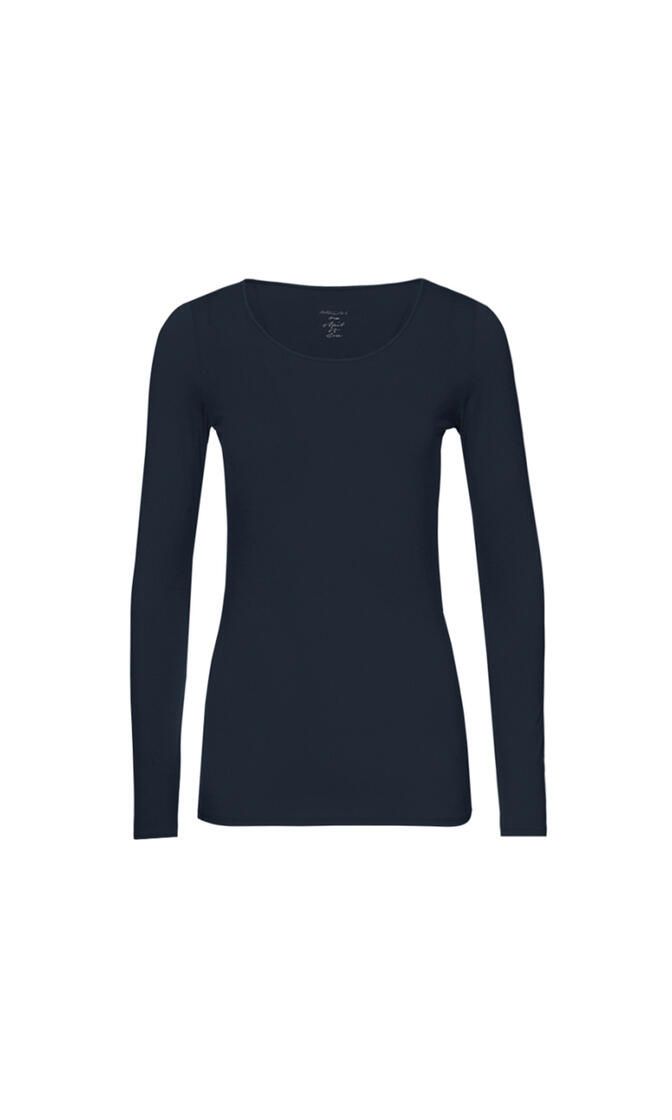Langarmshirt aus dezent transparentem Material