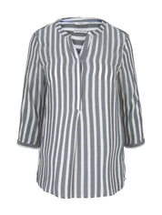 Gestreifte Bluse aus Viskose