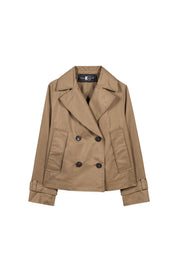 Trenchcoat aus Baumwollmix