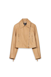 Lederjacke in Bikeroptik