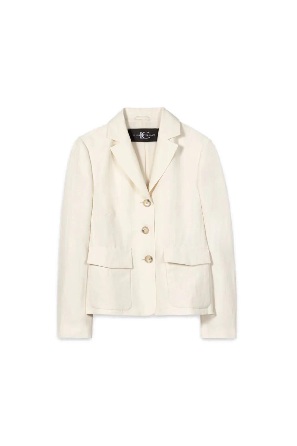 Blazer aus Leinenmix
