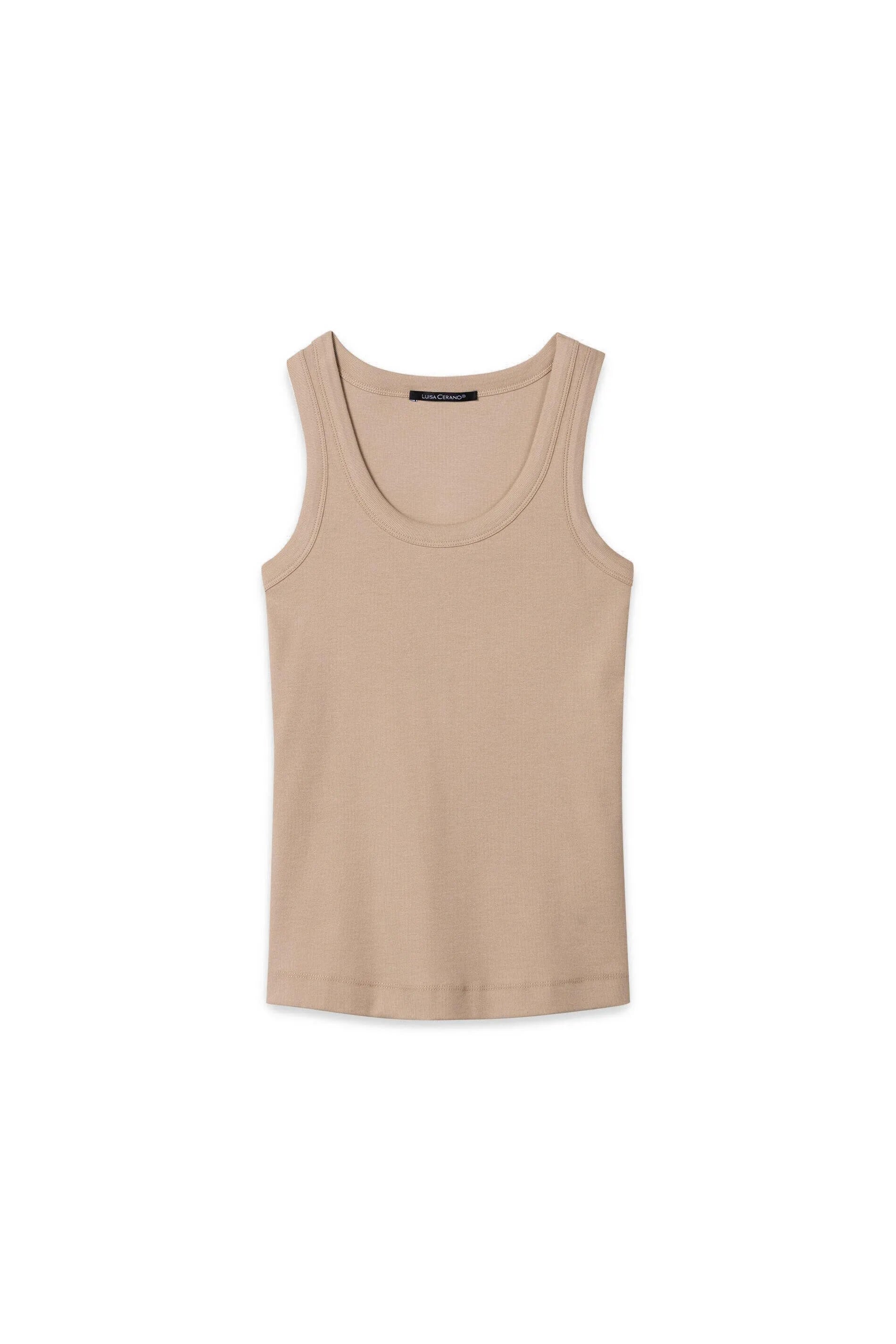 Tanktop aus Rippstrick