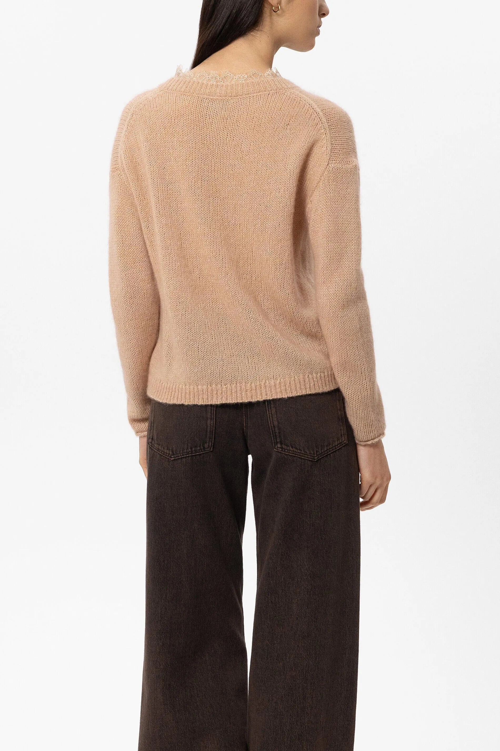 Strickpullover mit V-Ausschnitt