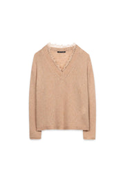 Strickpullover mit V-Ausschnitt