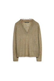 Strickpullover mit V-Ausschnitt