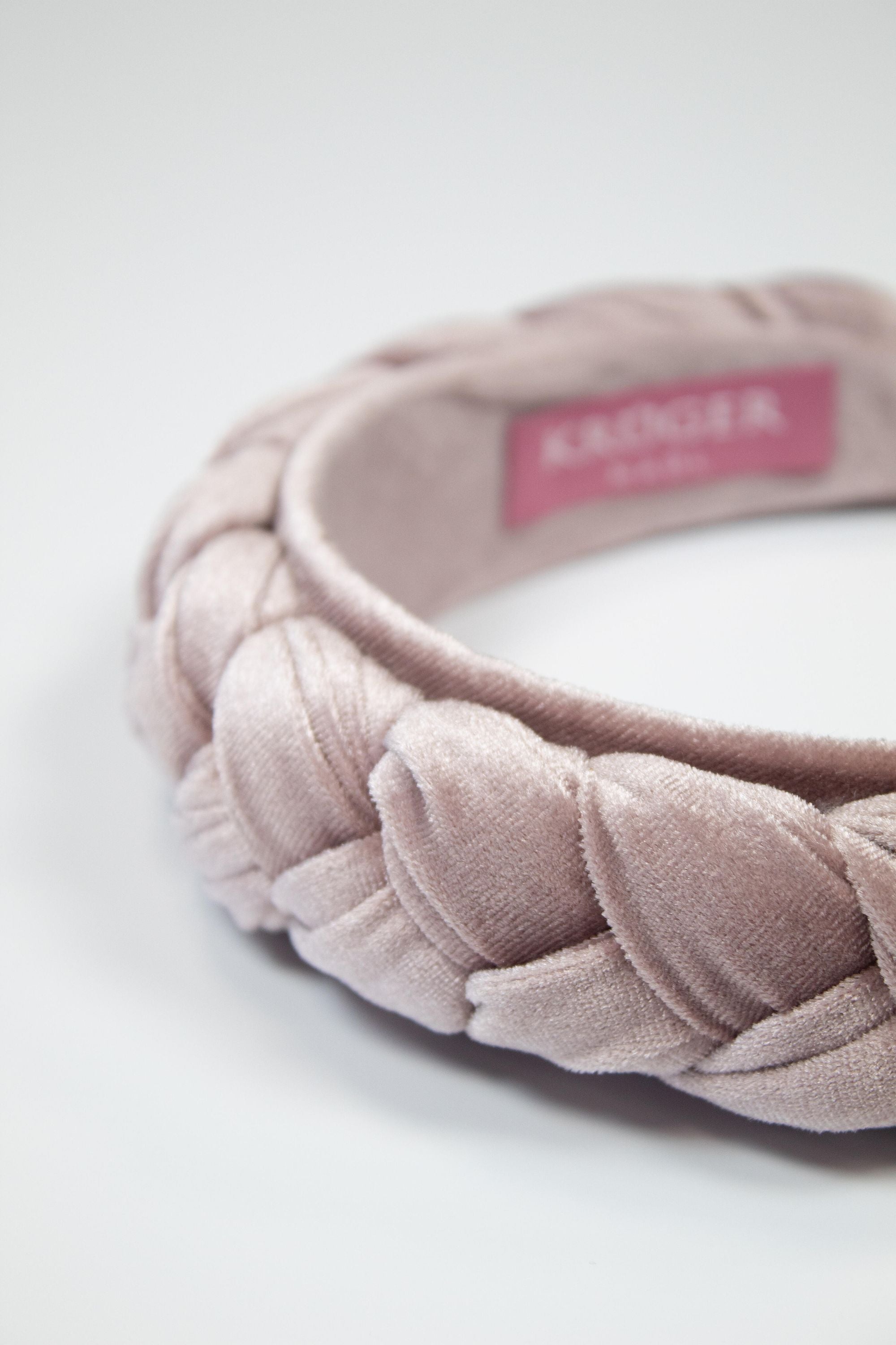 Haarreif geflochten in Samt-Optik
