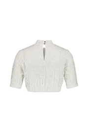 Dirndlbluse mit Stehkragen