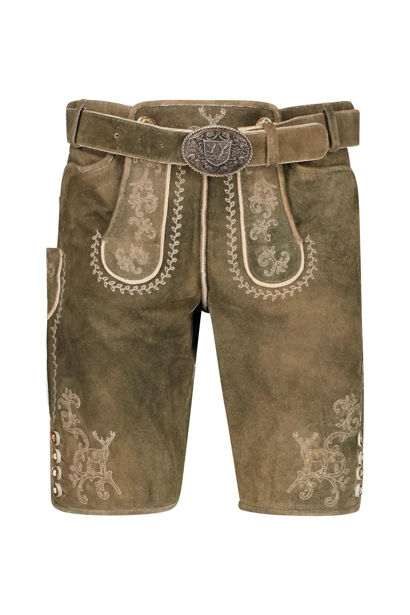 Lederhose mit Gürtel