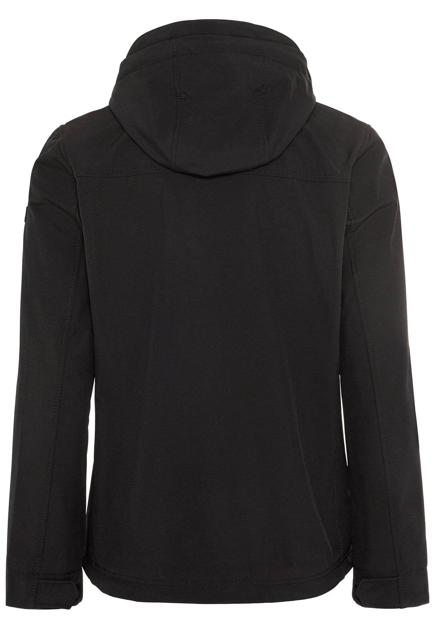 Softshelljacke mit abnehmbarer Kapuze