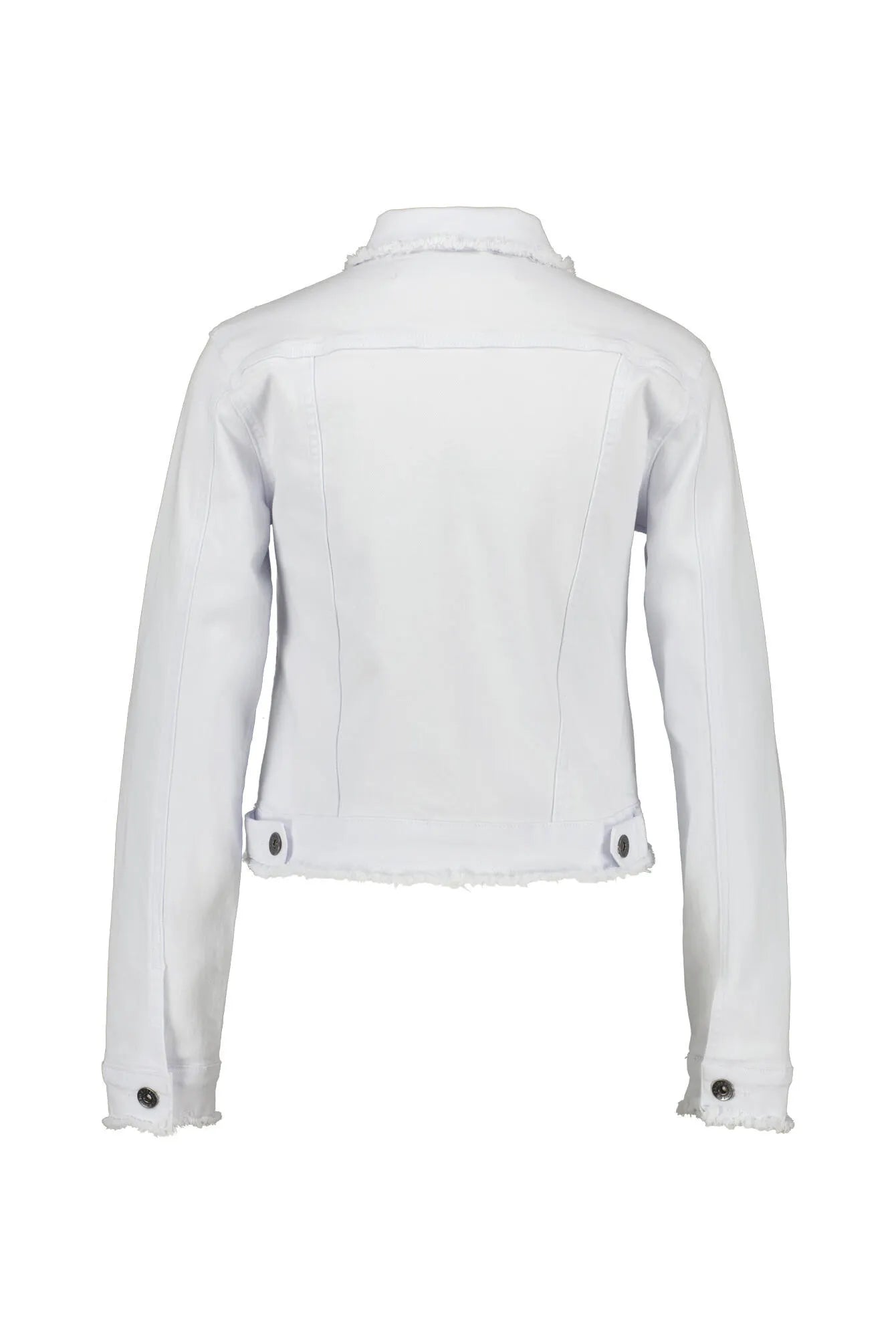 Jeansjacke mit Fransen