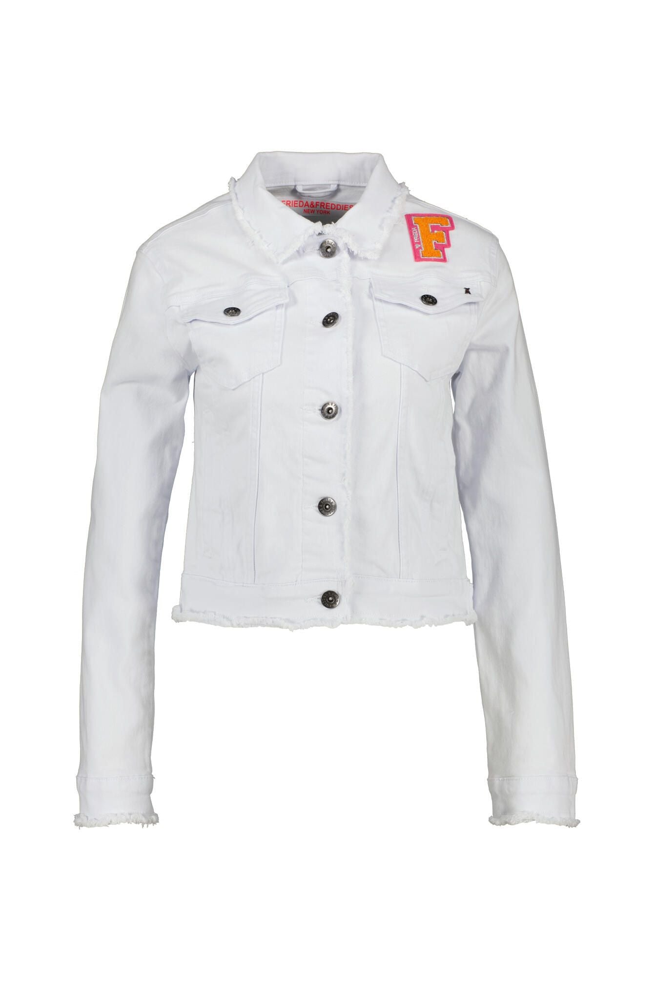 Jeansjacke mit Fransen