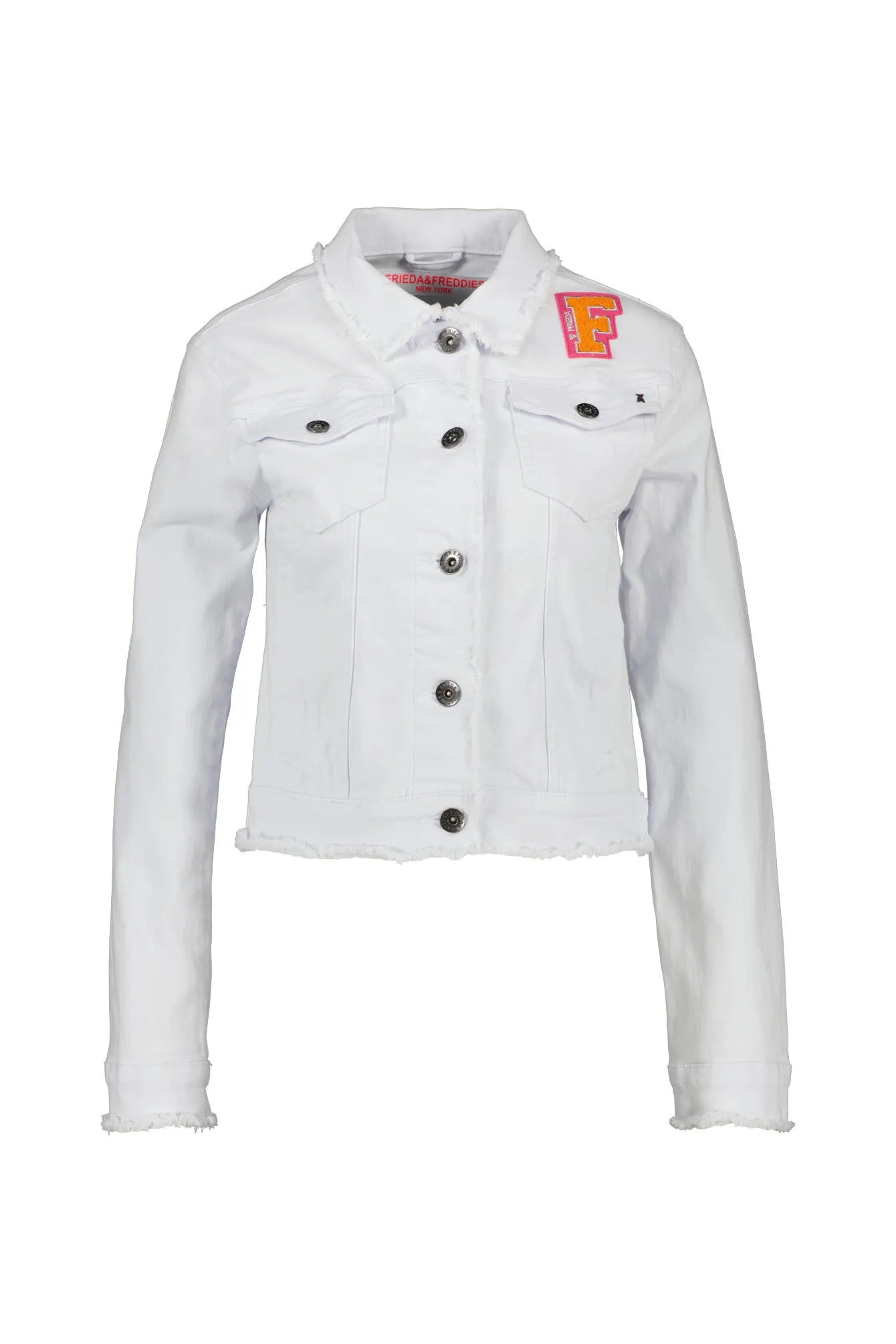 Jeansjacke mit Fransen