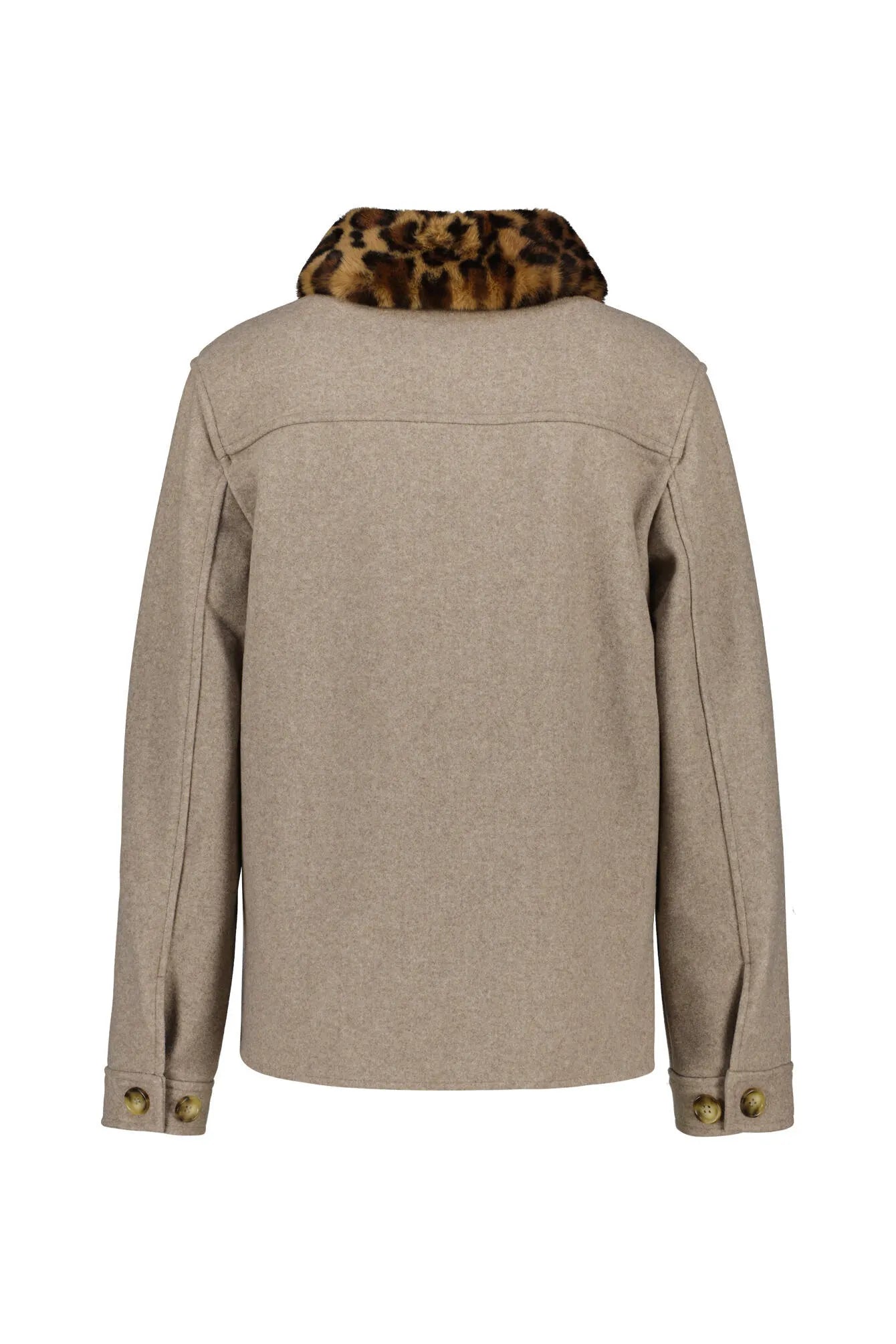 Übergangsjacke mit aufliegendem Kragen