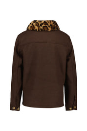 Übergangsjacke mit aufliegendem Kragen