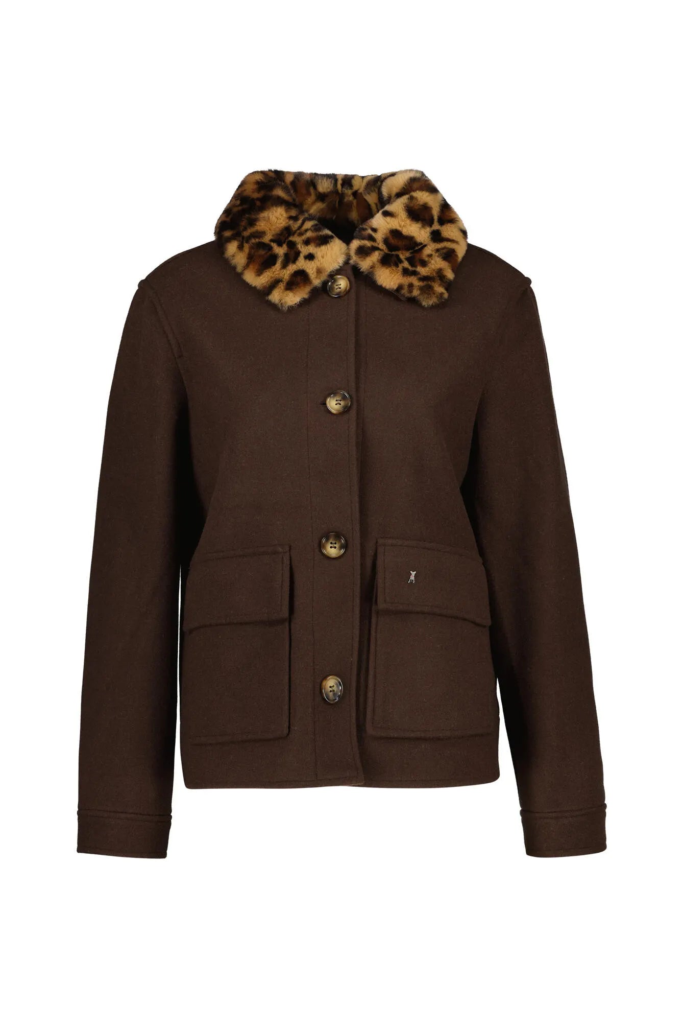 Übergangsjacke mit aufliegendem Kragen
