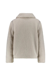 Teddyjacke mit aufliegendem Kragen