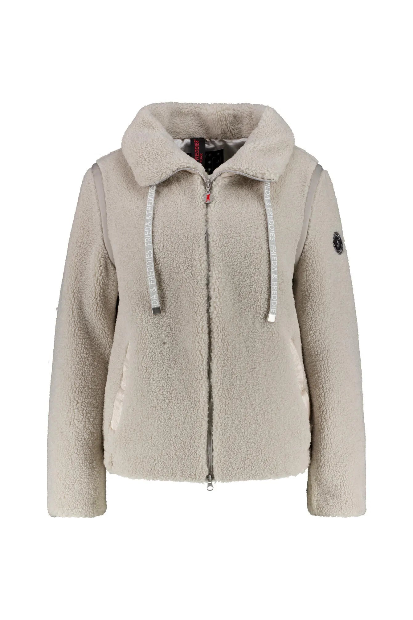 Teddyjacke mit aufliegendem Kragen